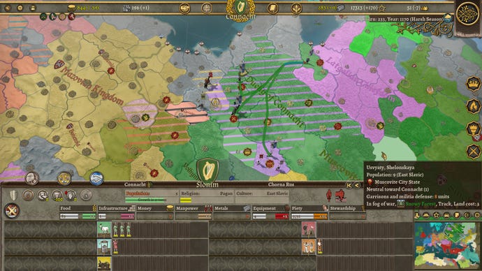 Analysing populations, routes, and militia defenses.