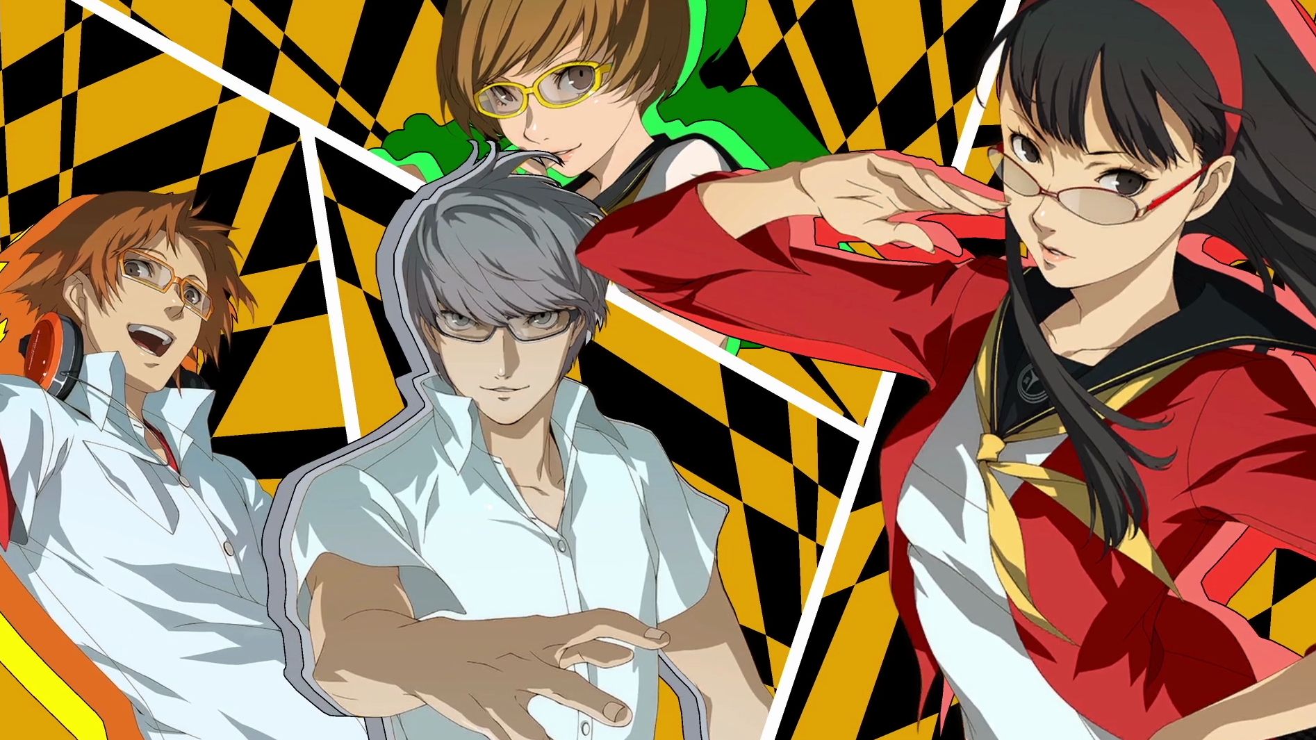 An all-out attack screen from Persona 4 Golden.